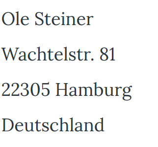 wo ich zu finden bin